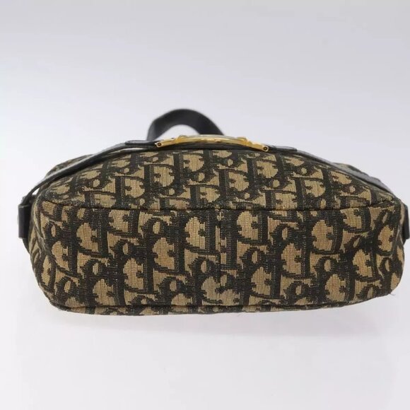 Christian Dior Trotter Canvas Shoulder Bag Black Auth 115917 - Picture 6 of 16